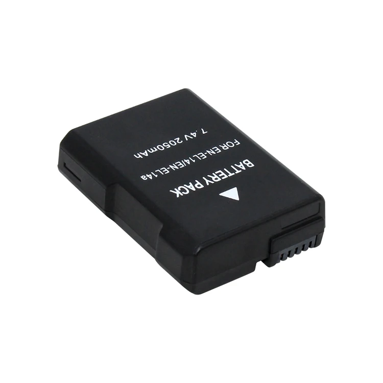 HSU 2050mAh 7.4v Battery Pack EN-EL14 EL14a For Nikon DF d3100 d3200 d3300 d5100 d5200 d5300 d5500 DSLR Camera