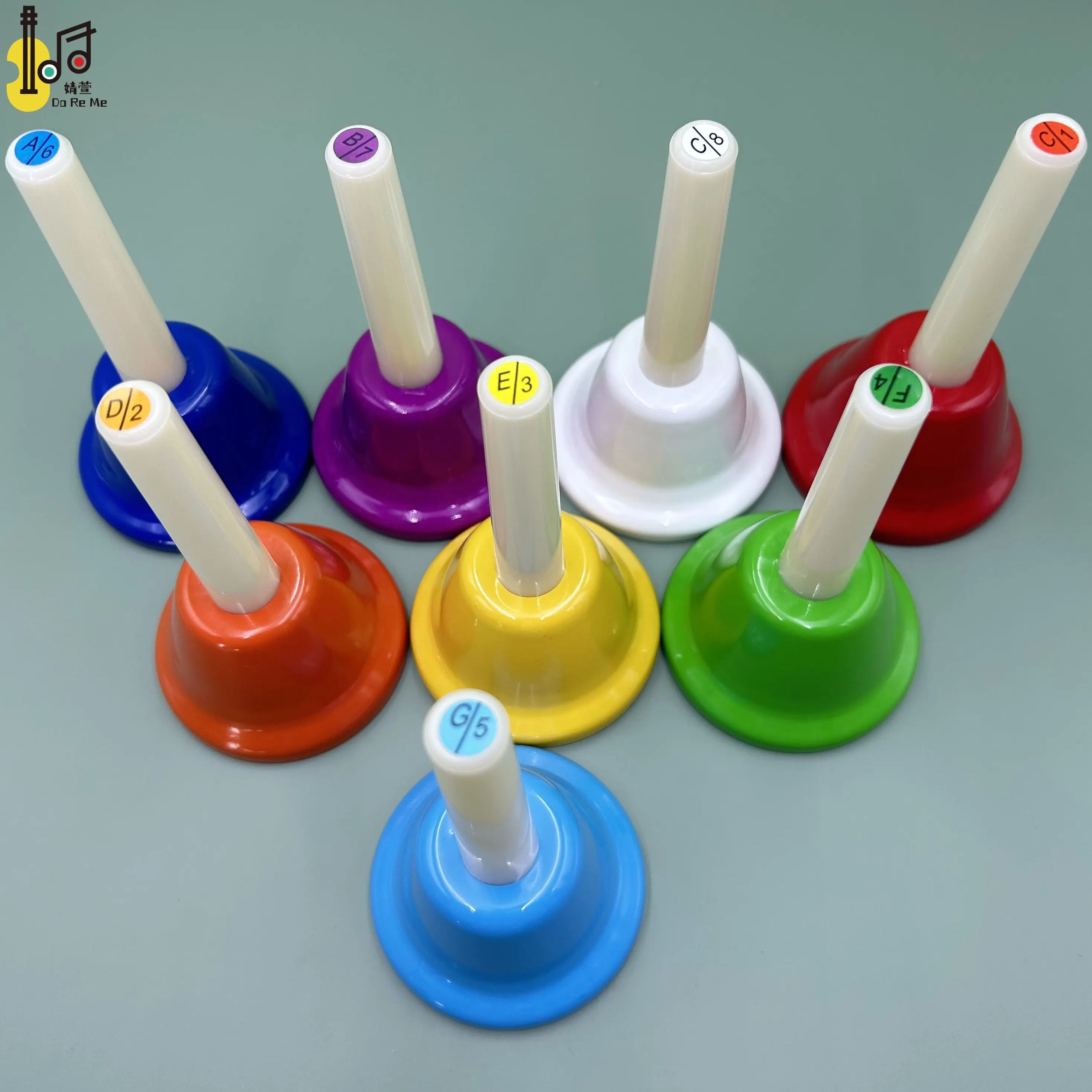 8note Preschool Kids Gift School Favor Metal Handbell Noise Maker Baby