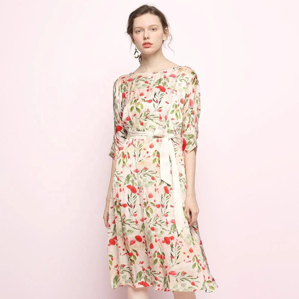 MNG Midi Dress allover print elegant Fashion Dresses Midi Dresses 