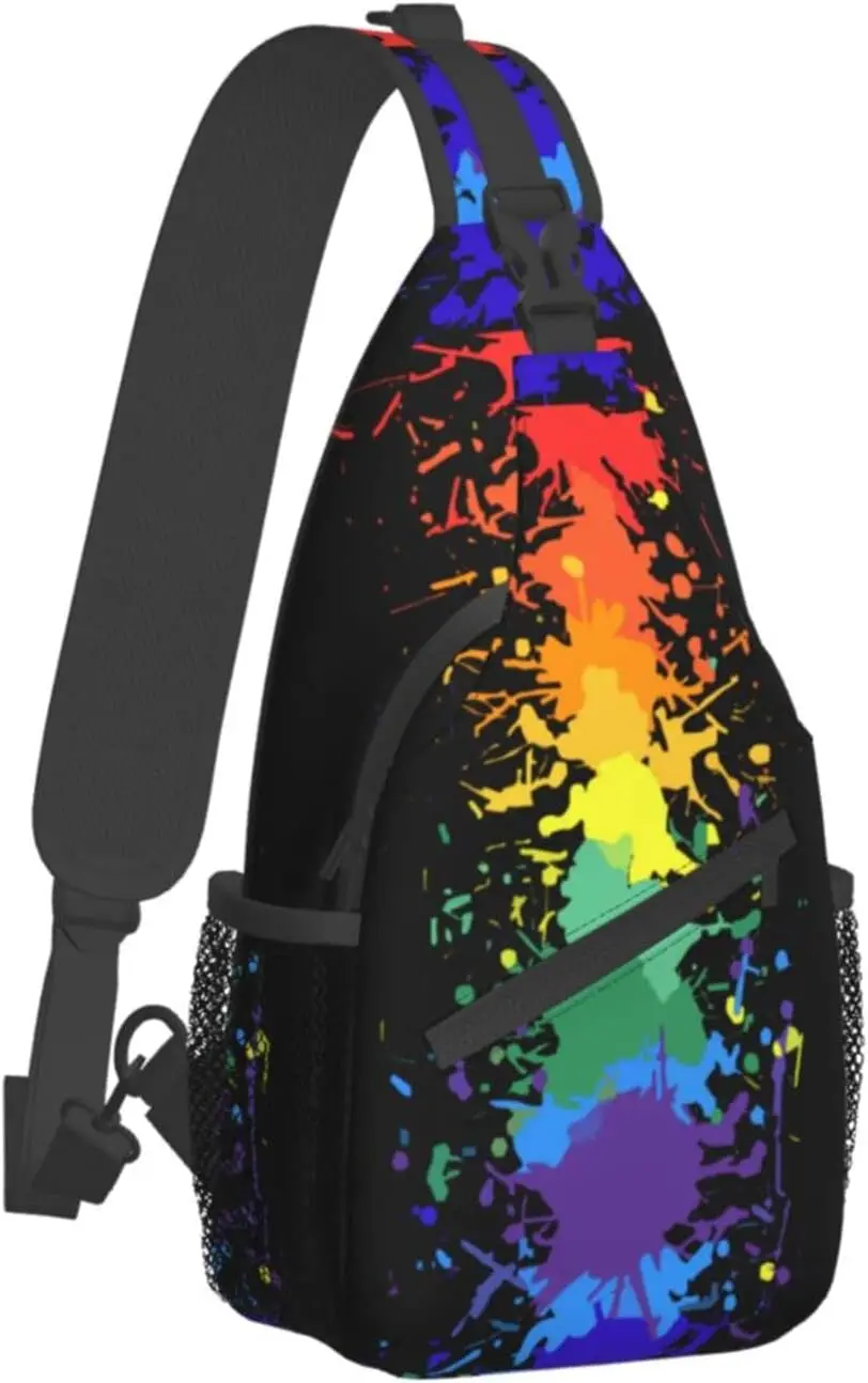 Kicoyuaz Rainbow LGBT Pride Sling Backpack - Multipurpose Chest Bag For Hiking, Travel, Daypack - View #8