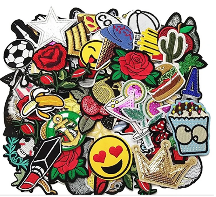 Kunden Spezifische Form Bunt Über Schloss Hoch Dichte Gewebte Patch