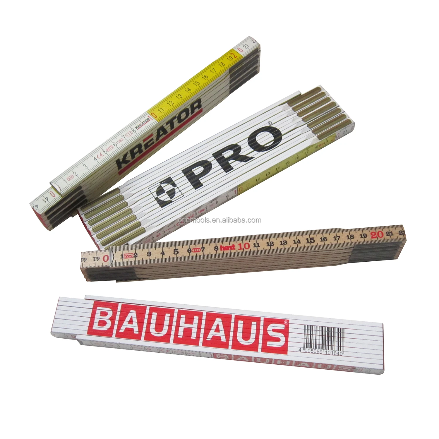 Customized Wood Folding Ruler 1 Meter 2 Meter  Metric/Inch Foldable Ruler