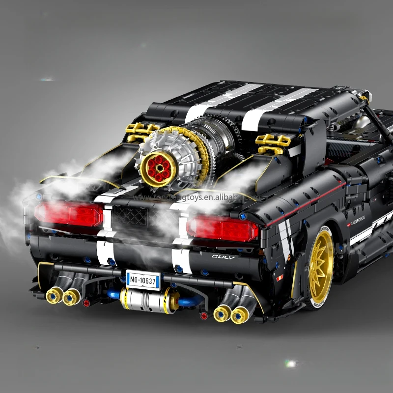 Guly 10637 - 1:8 Scale MOC Technical Sports Car Building Blocks