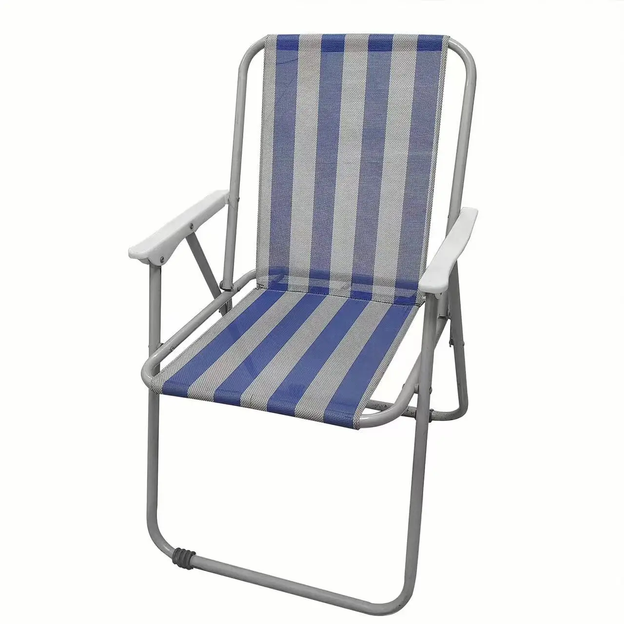 WOQI Wholesale High Quality Outdoor Foldable Lightweight Iron Frame Garden Camping Chair aperçu 5