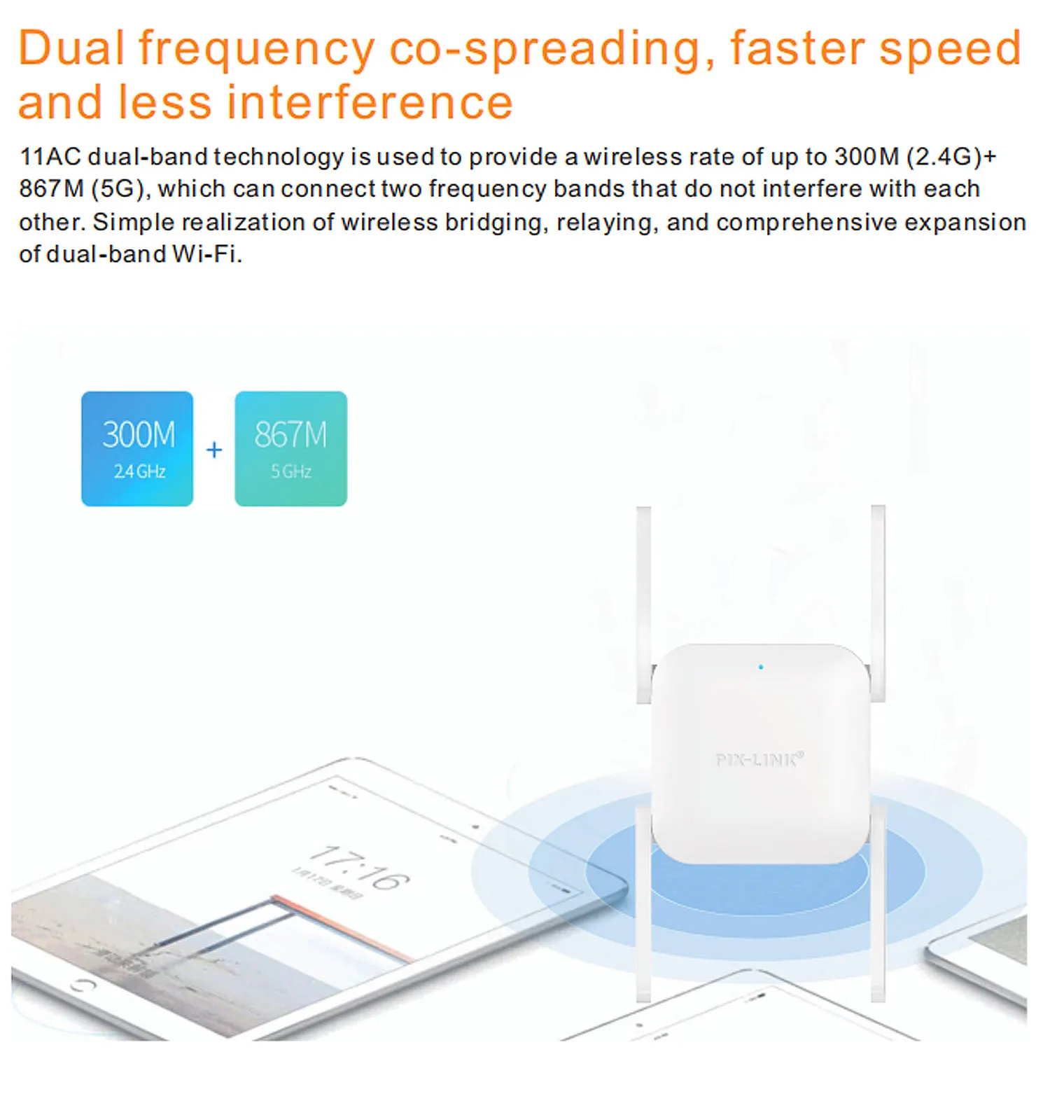 Buy Wholesale China Wifi Range Extender 1200mbps Dual Band Wifi Repeater  2.4/5ghz Internet Wi-fi Amplifier Signal Booster & Wifi Booster at USD 11