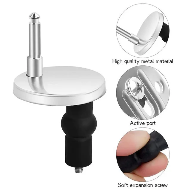 2 Pezzi Kit Fissaggio Per Sedile WC – Viti In Acciaio Inox E Dadi Di Espansione In Nylon - 2