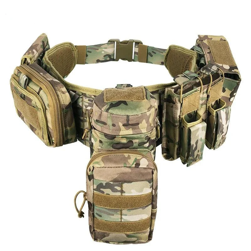 High Quality Premium Breathable Pockets Pouches Gear Hunting Multifunctional Waist Security Tactical Belt Padded Tactical Belts
