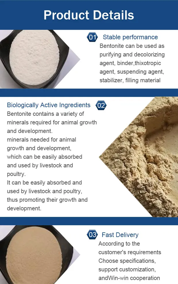 China Earth Fullers Earth Bentonite Clay Calcium Bentonite Sodium