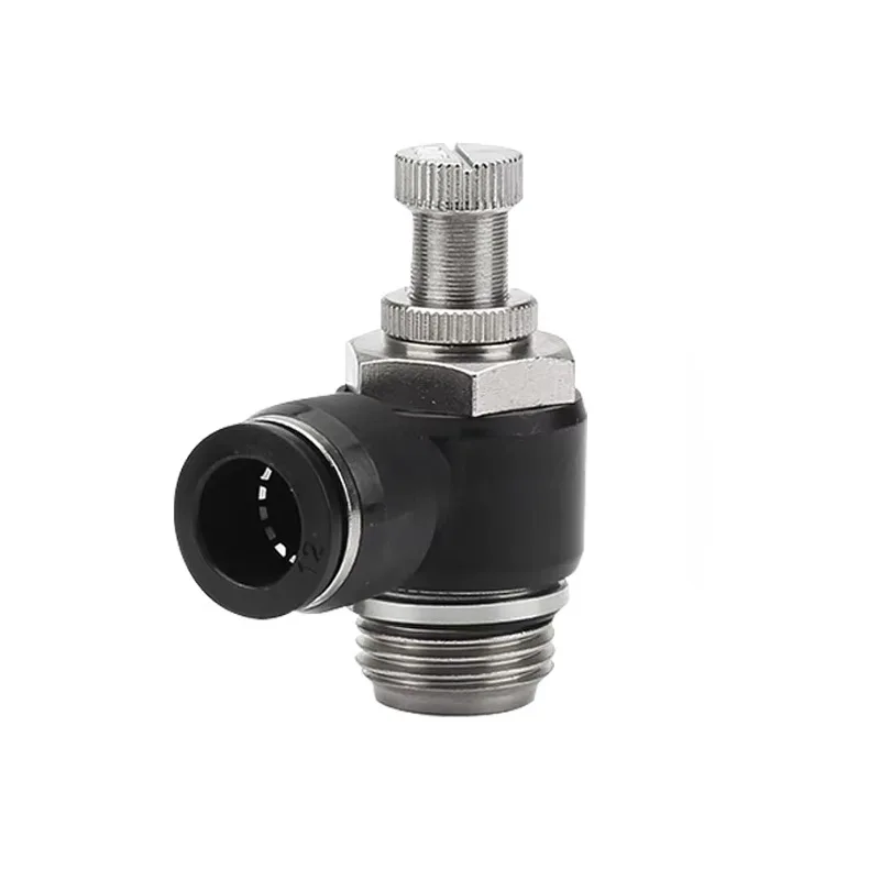 Throttle valve quick connector available in full specifications SL6-01/8-02/10 pneumatic component quick plug with leak-proof