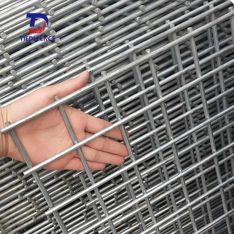Custom Galvanised Steel Welded Mesh Sheet Fence10x10 4x4 3x3 2x2 1x2 1x1 2x4 Galvanized Welded Wire Mesh Panels