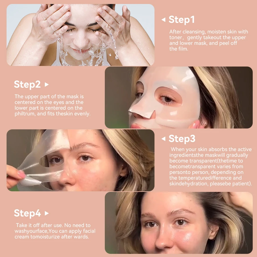 Lifting Brightening Pore Minimizing Overnight Moisturizing Hydrating Bio-Collagen Real Deep Face Mask