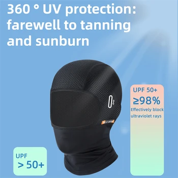 JOOTUEPO 3 Pezzi Estivo Seta di Ghiaccio Antivento Sottocasco Moto sotto Traspirante Casco Cuffia Berretto Skull cap Ciclismo Sportivo Sport Berretto