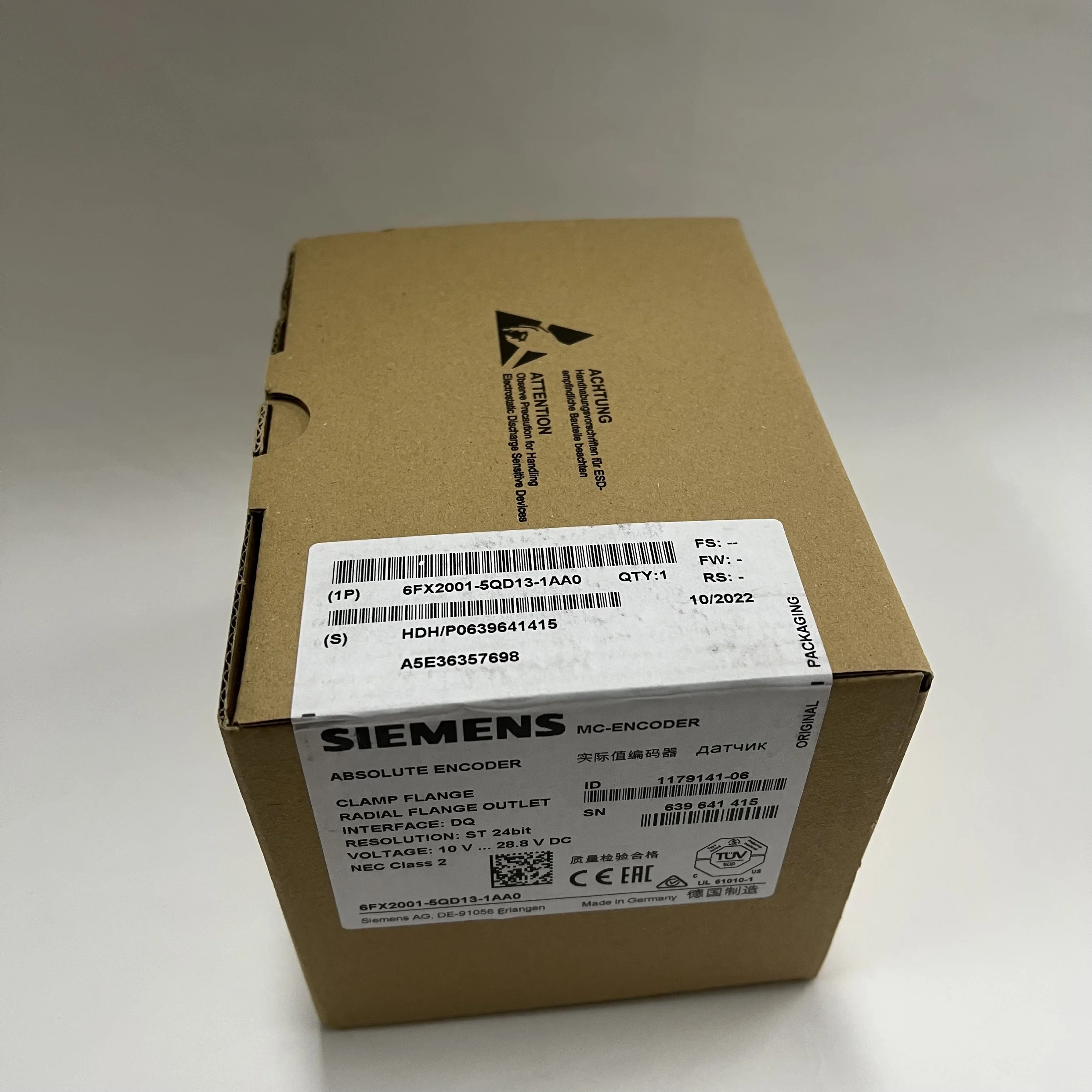 Siemens Absolute Encoder 6FX2001-5QD13-1AA0