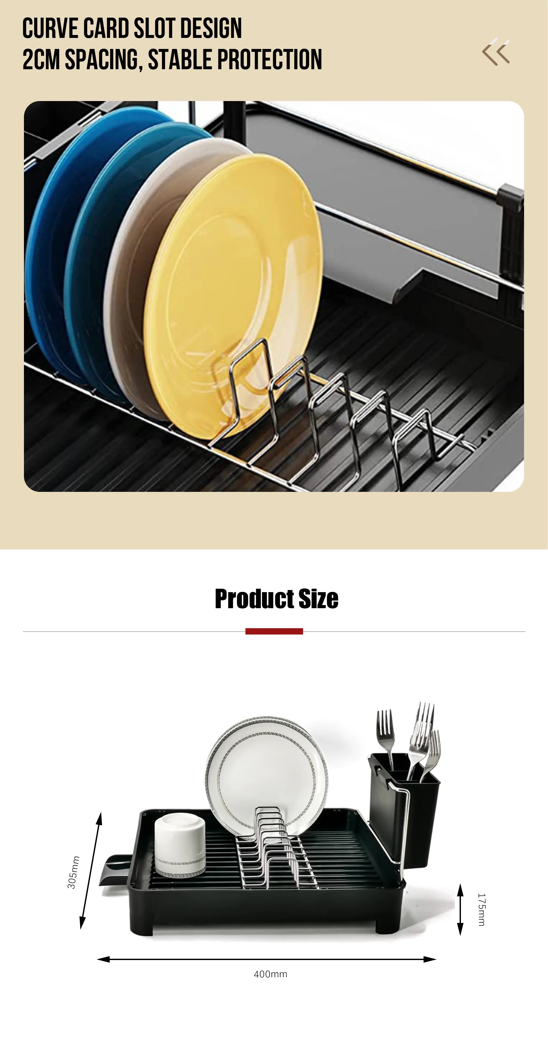 Freestanding Kitchen Set Organizer Rack Stainless Steel Bowl Knife Sink