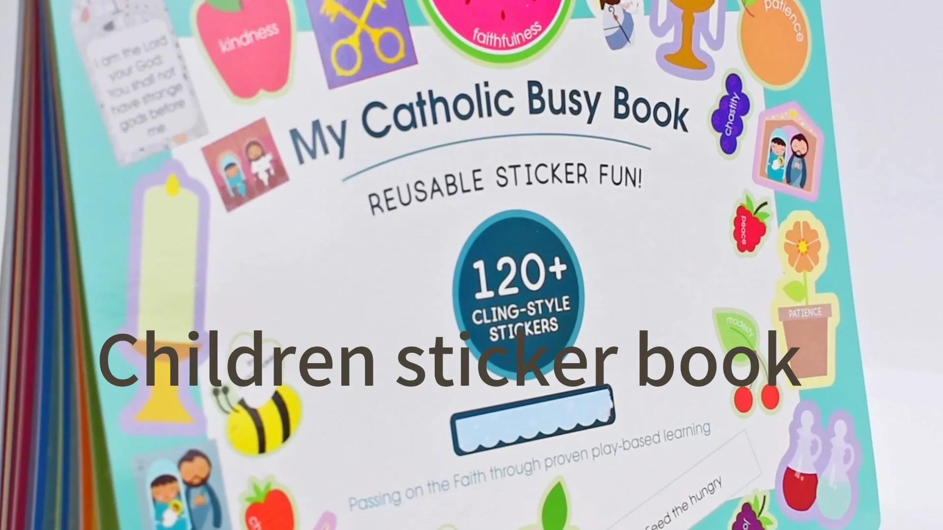 Print Design Reusable Children Scene Cute 1000 Stickers Activity ...