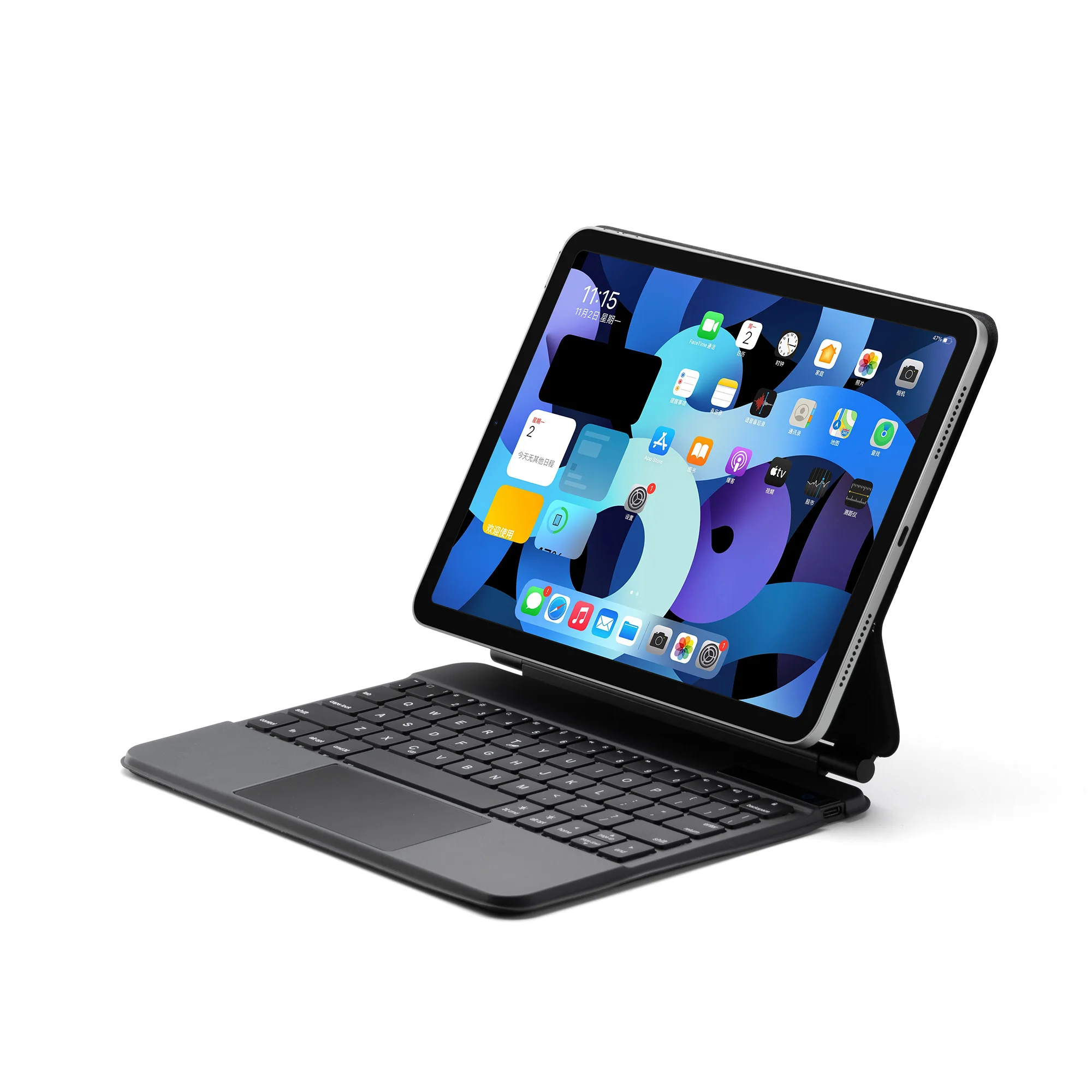 Wireless BT Keyboard for iPad 10th Generation Backlight Touch Version Magnetic Suspension Case Mouse Function New IOS Supported