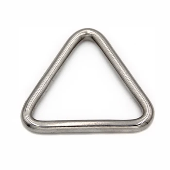 Seamless Welding Metal Triangular Loops Stainless Steel 304 316 Delta Triangle Ring Welded Welded Ring