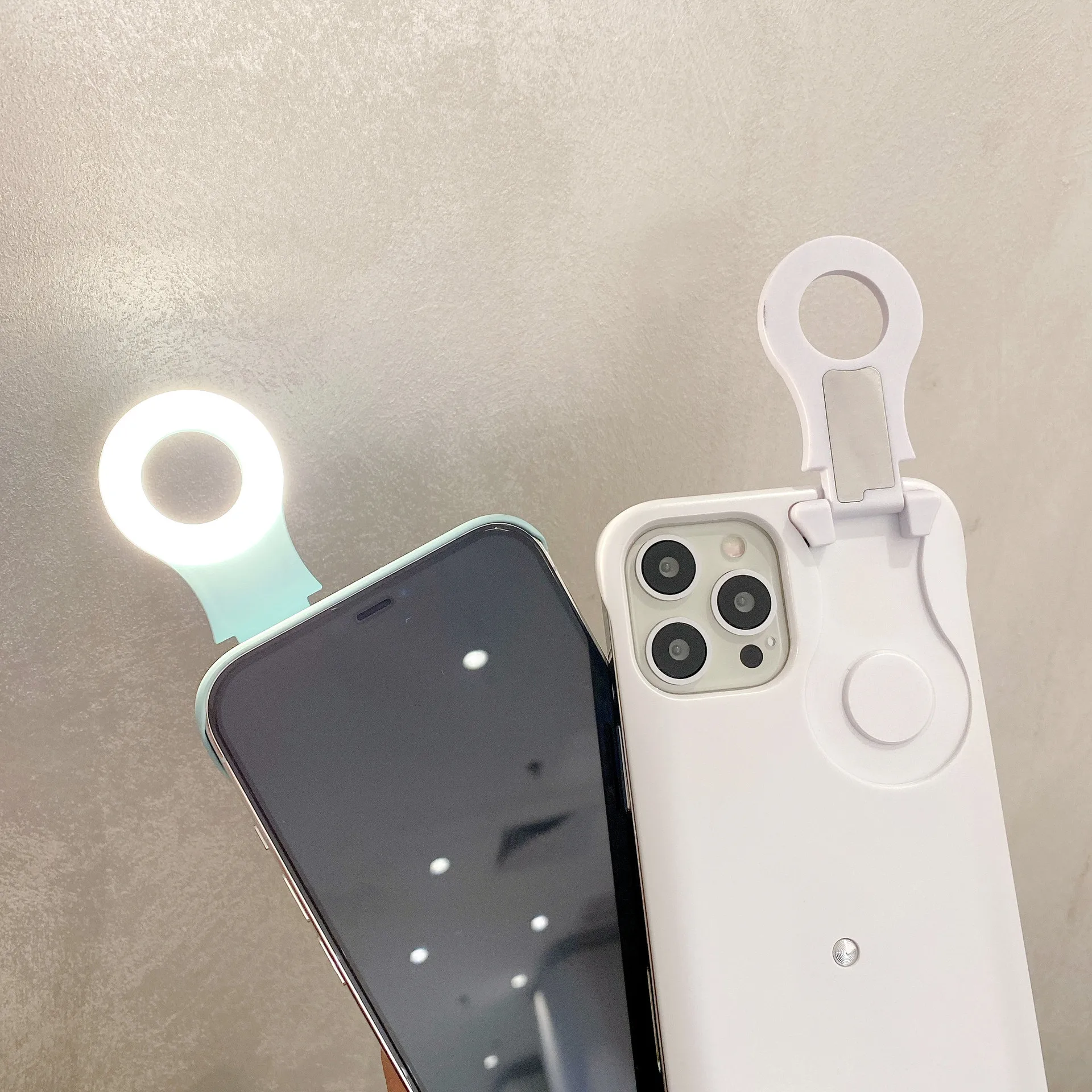 Phone Led Selfie Ring Fill Light Cover Ring Light Phone Case for iPhone 12 Huawei Mate 40 Pro Galaxy S21 Ultra Phone Led Selfie Ring Fill Light Cover Ring Light Phone Case for iPhone 12 Huawei Mate 40 Pro Galaxy S21 Ultra