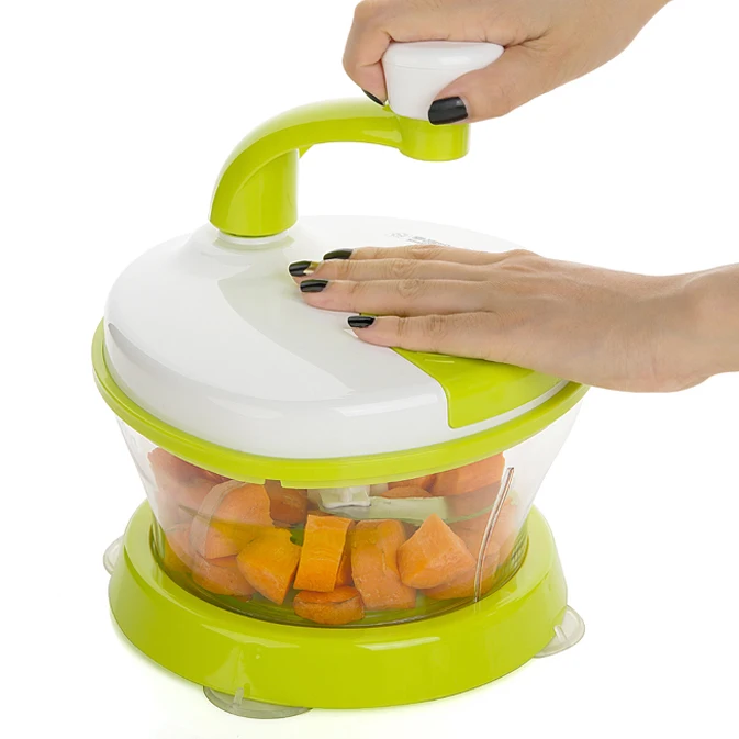 manual food processor, hand-powered miracle chopper