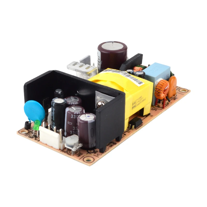 Alimentation MEAN WELL PD-65A - 65W, Double Sortie 5V/12V, Type PCB, Pour éclairage LED, équipements électroniques