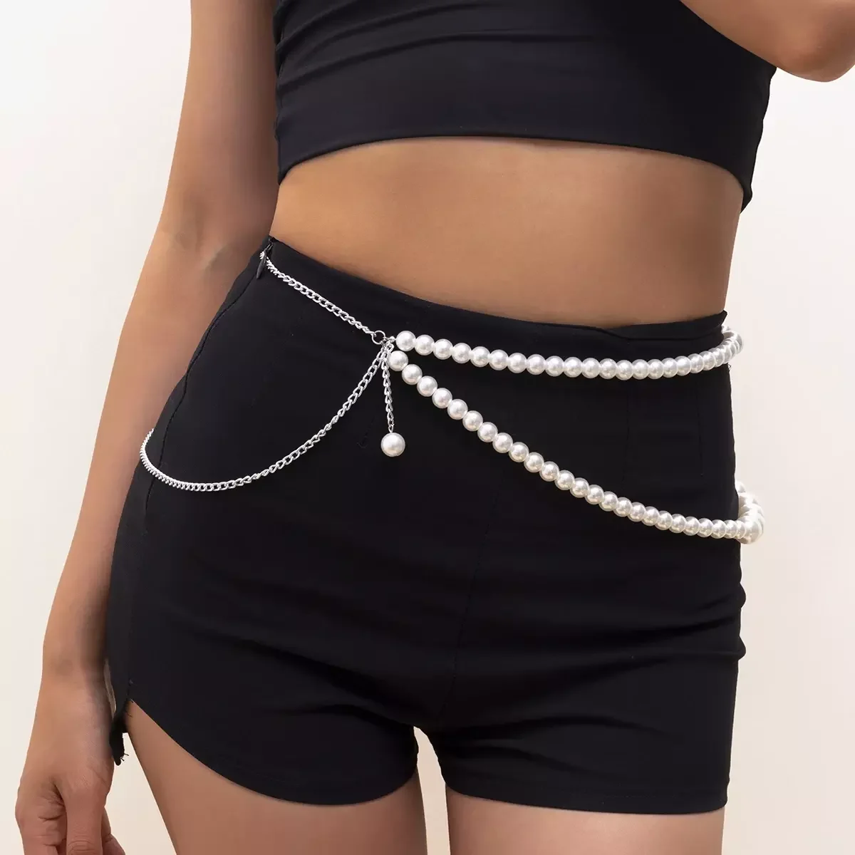 SHIXIN New Style Imitation Pearl Waist Chain Elegant Baroque  display picture 2