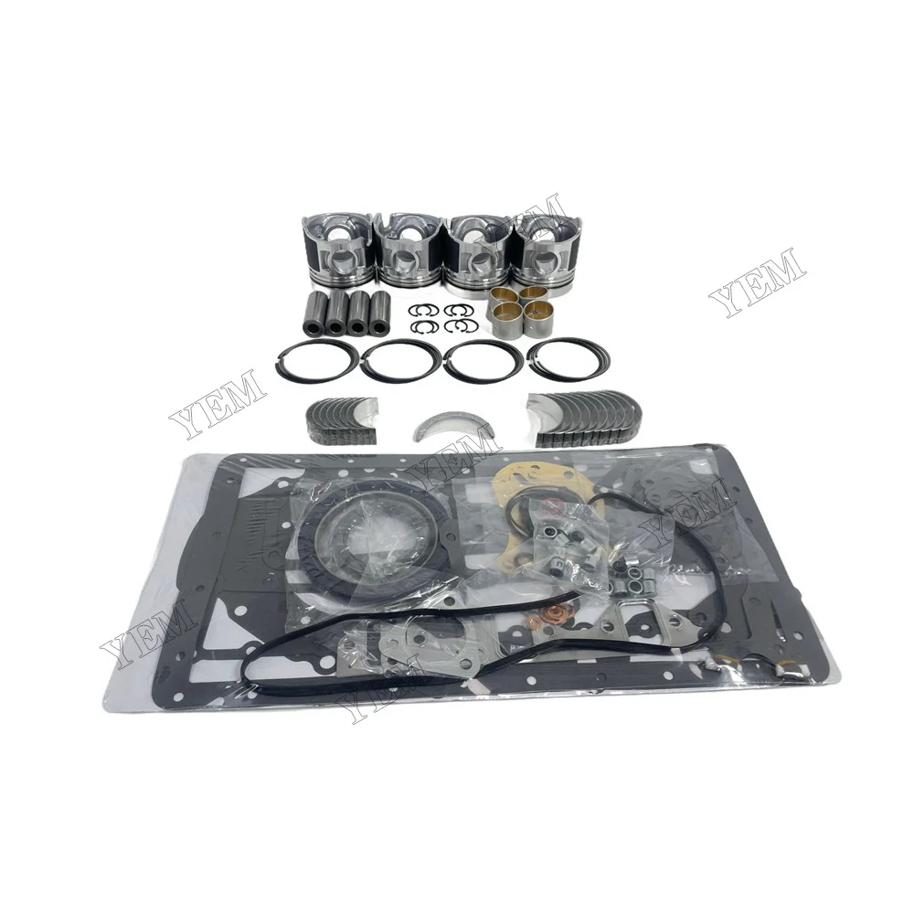 Overhaul Kit With Cylinder Gaskets Piston Rings Bearings Fit for Mitsubishi D04F Engine Parts 5