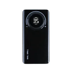 Перезаряжаемый Профессиональный портативный сильный 35000 об/мин ЖК-микромотор электрический сверлильный станок для ногтей Набор бит для ногтей