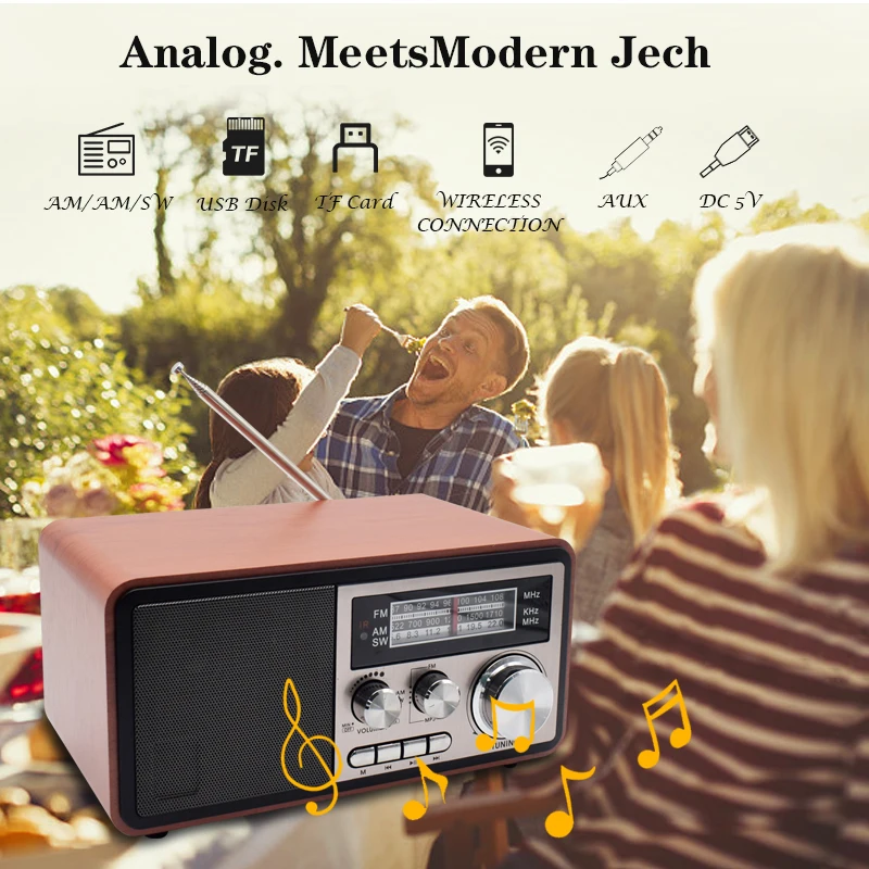 High Quality Multi Vintage Radio with Remote Control 1200MAH 18650 ...