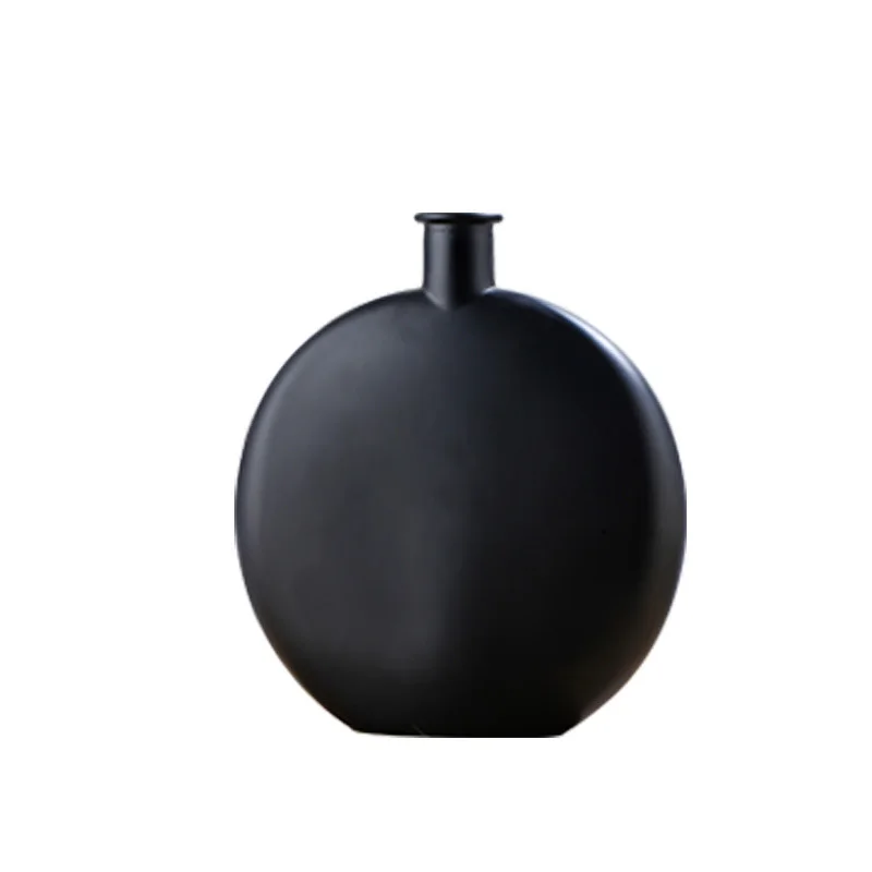 250ml Empty Black Round Reed Diffuser Glass Bottle Aroma Diffuser Bottle With Lids