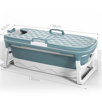 Portable Folding Bathtub Large Bath Tub PP TPE Plastic with Massage Wheels for Adult Kids Hot Popular Length 115cm 138cm 152cm