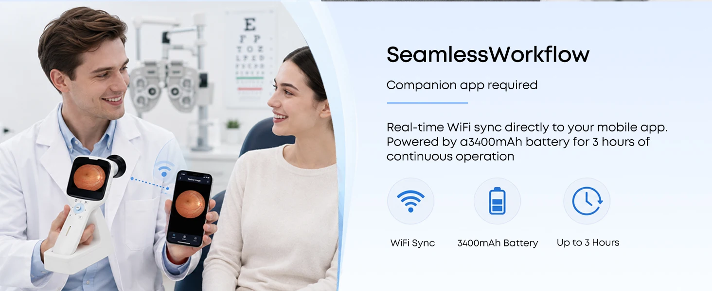 Auto Eye Handheld Fundus Camera Non-mydriatic Automated Retinal Imaging Fundus Camera HFC-1