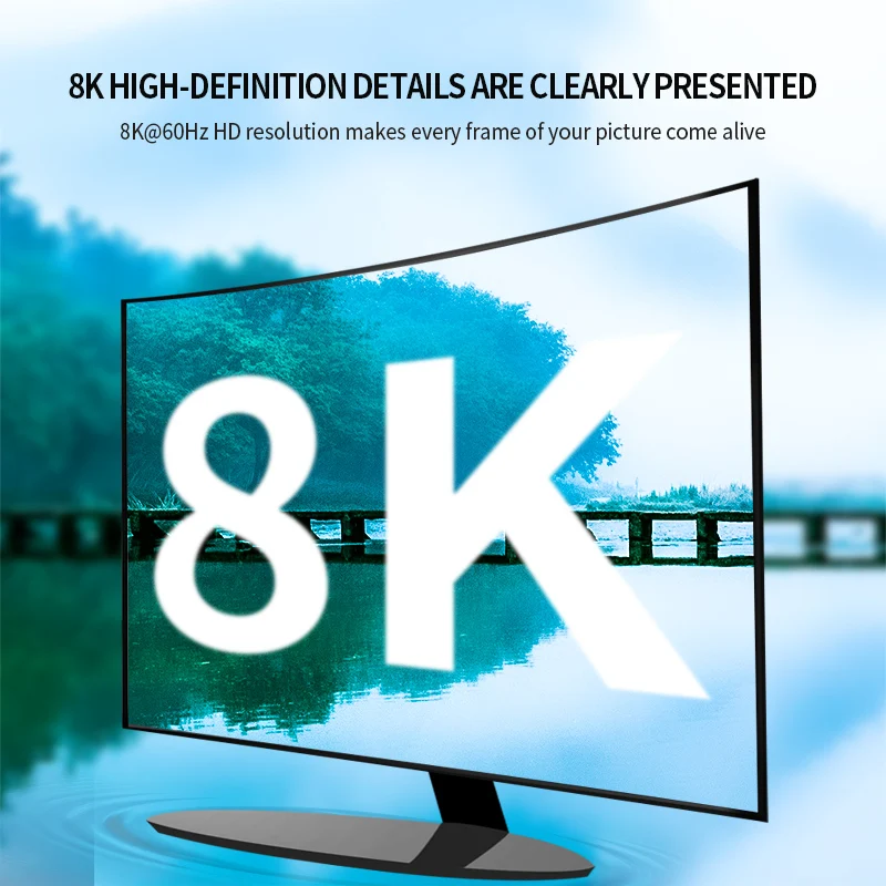 Home Theater Fiber HDMI Cable TV Streaming Ethernet Optical HDMI Cable  8k 60hz 4k 120hz HDMI 50m for Smart TV