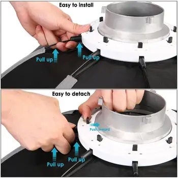 Neewer 35.4 Inches/90 Centimeters Foldable Octagonal Softbox With Bowens Mount Speeding, Carrying Case for Speedlite Studio detail image