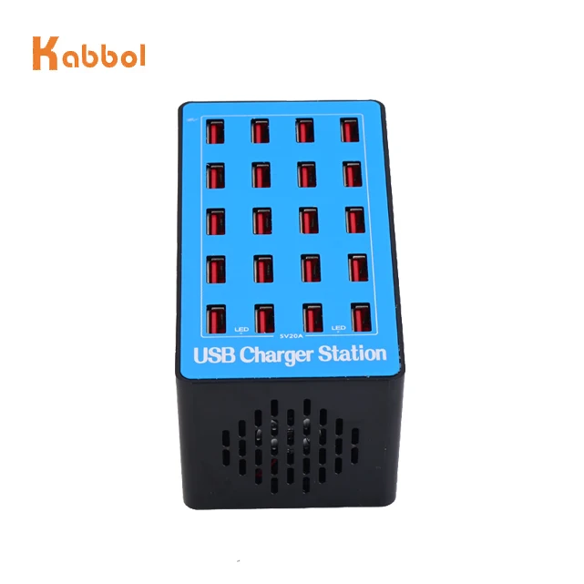 WUKUR Stazione di Ricarica USB ultipla 25W Caricatore USB ultiplo 6