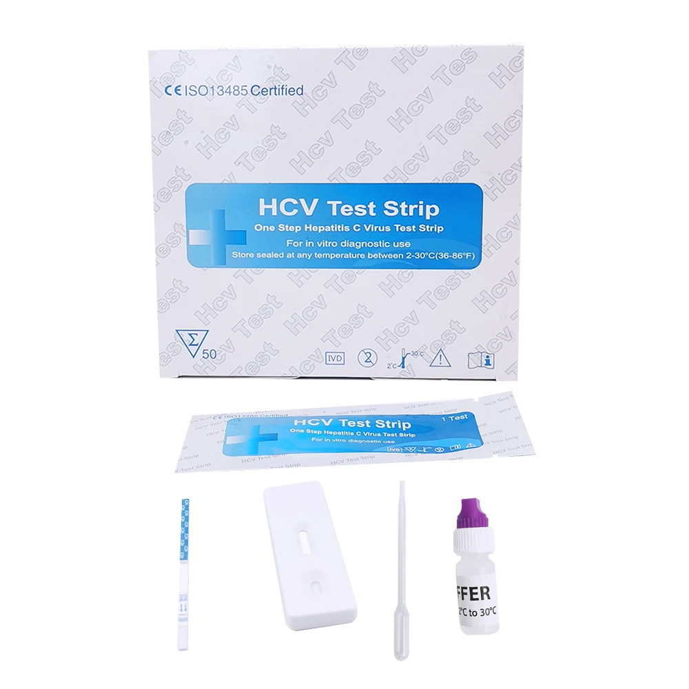 Medical Disposable Infectious disease 1 Step Quick Check 3.0 mm WB/Serum/Plasma HCV Test Cassette HCV supplier