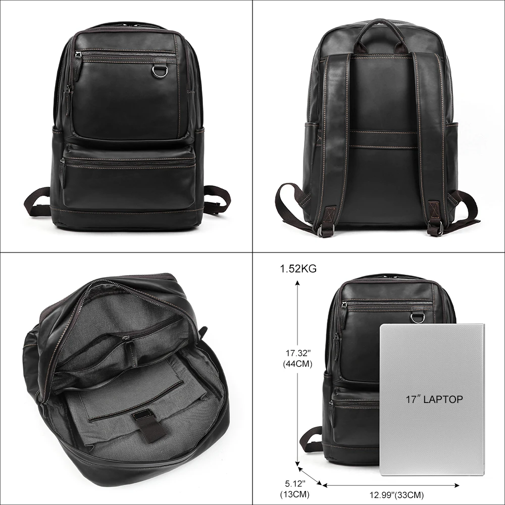 MARRANT High Quality Business Laptop Backpack Bags Genuine Leather Luxury  Backpack Leather Backpack Men