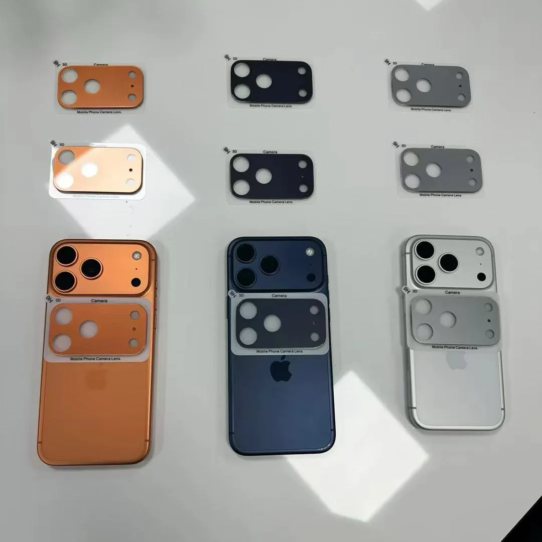 High Quality Metal Frame Camera Lens Protector for iPhone 17 Pro/17 Pro Max Full protection Anti-explosion HD clear Lens Film