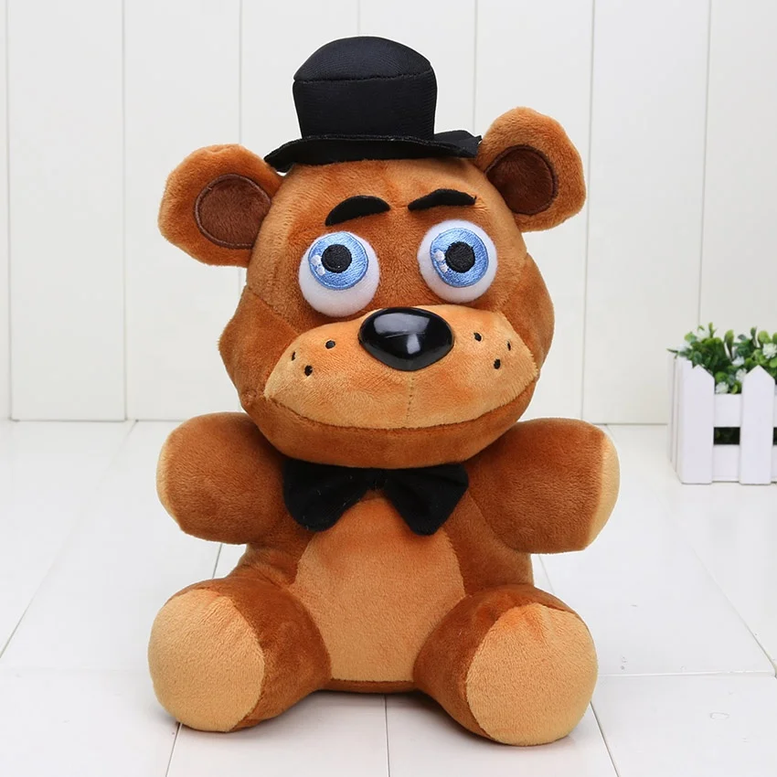 25cm plush toys FNAF Plush Toys Freddy Bear Foxy Chica Bonnie Plush Stuffed  Toys with Drawstring bag