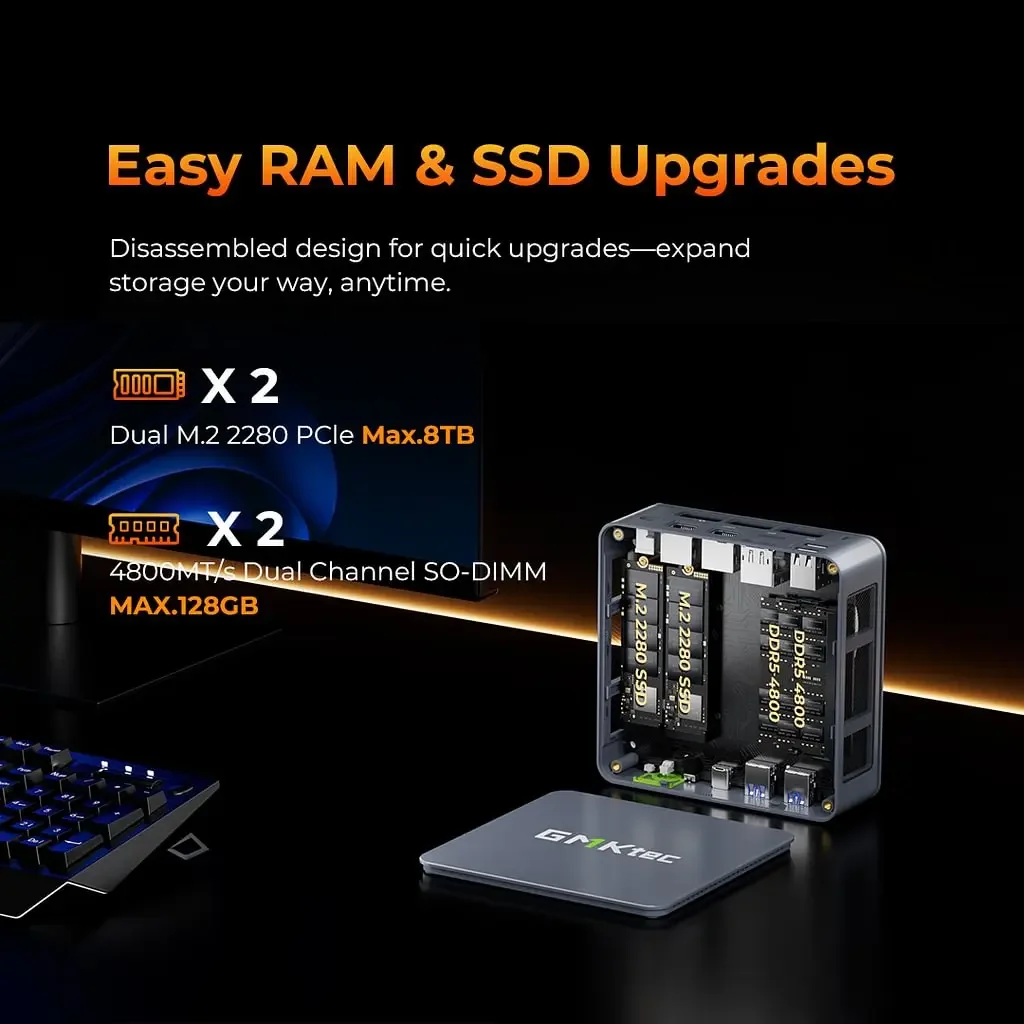 Gmktec Nucbox Mini PC Gamer K6 M6 - AMD Ryzen 7 Power