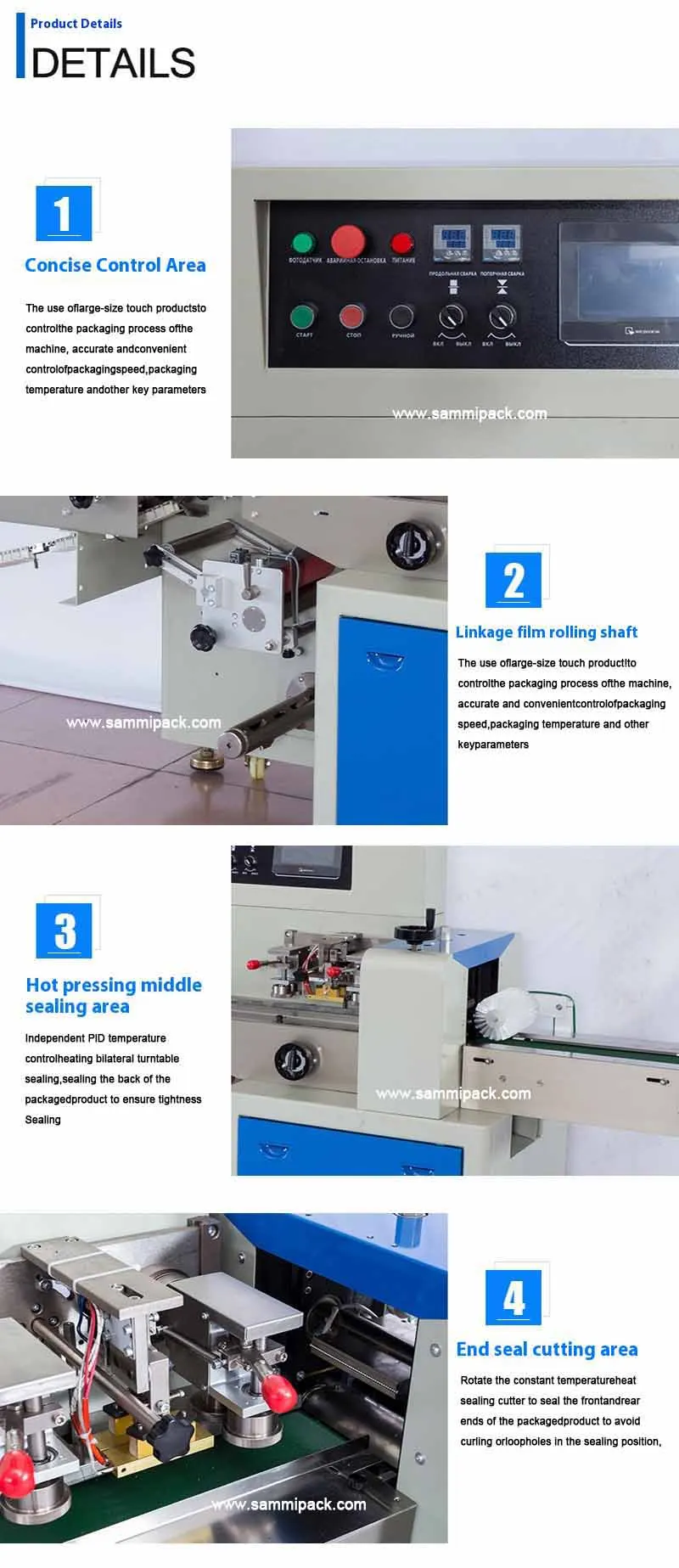 Αυτόματη οριζόντια συσκευασία ροής συσκευασίας συσκευασίας παγωτό Lolly Popsicle συσκευασία μηχανή 8