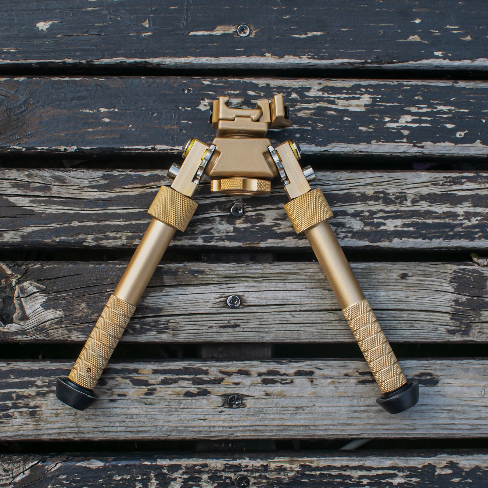 thumbnail interactive-video image 1 of Lightweight V9 Bipod Side Mount - Adjustable Folding Legs 6-8 Inch - Hunting Rifle Holder (Harris Style) 1 of 3