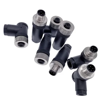 Factory selling M12 A Female cable connector 4.0-6.0 mm unshielded screw clamp IP67 4 5 8 12 circular connector