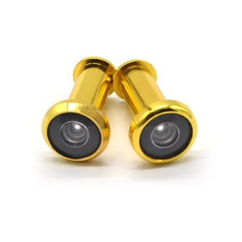 Classic Gold Zinc Alloy Door Viewer Peephole Enhanced Security In-Home Security Accessory