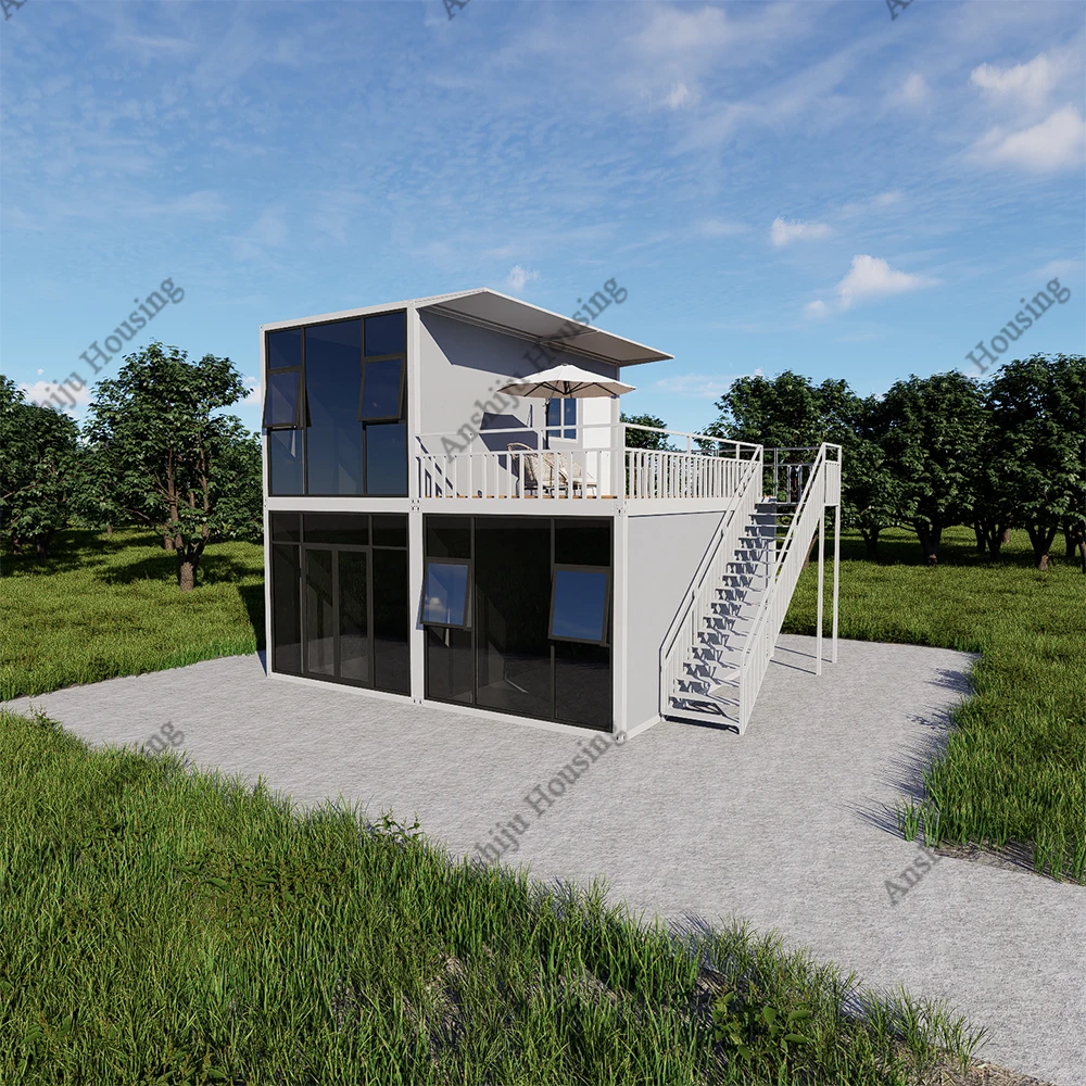 Cheap Container Prefabricated Guest House Hotel Design With Flat Pack Dome House Prefab