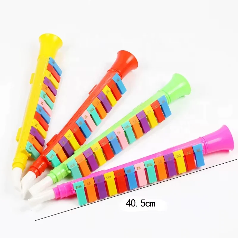 Factory Wholesale 13-Keys ABS Plastic Red Harmonica Melodica Piano