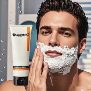 OEM Customized 100ml Organic Facial Cleanser for Men Deeply Clean Hydrate & Moisturizing Whitening Acne Foaming Cream