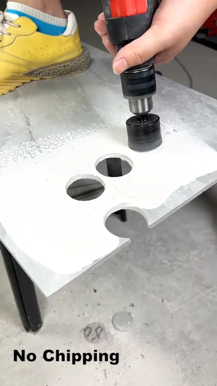 Vacuum Brazed Core Drill Bit Countertop Faucet Hole Drilling Diamond