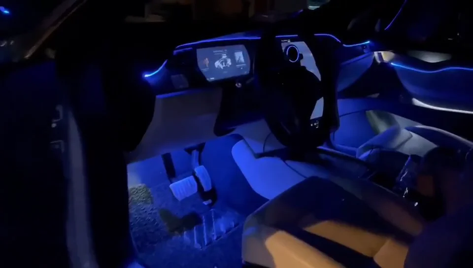 tesla model x ambient lighting