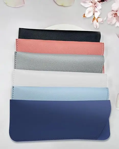 Wholesale 16.5*5.7cm  Pu Leather Eyeglass Sunglasses Bag Reading Soft Glasses Case Pouch supplier