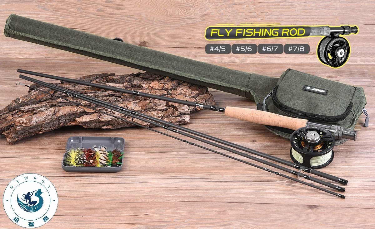Newrgy Fly Fishing Combo Fly Fishing Rod And Reel Combo Set Fly Rod Complete Starter Package